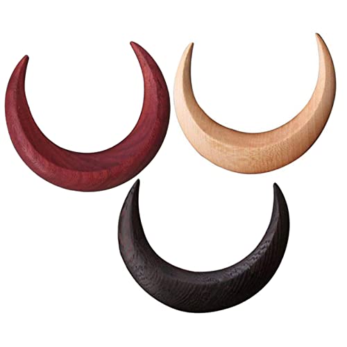 Beavorty 9 Stk Mond Haargabel Haarspange Mondhaargabel aus Holz Damen Haarschmuck Haarspangen Haarklammer Haarnadel Tiara Dutt Haargabel Haarstäbchen aus Holz Französisch von Beavorty