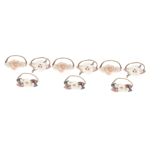 Beavorty 9 Stk Stirnband haarschmuck Perle Kopfbedeckung Kleinkind Stoff Rosa von Beavorty