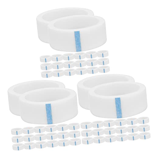 Beavorty 90 Rollen White-Out-Klebeband Grundlagen Abdeckband Farbband Schminkband Pfropfung Zubehör für Wimpernverlängerungen selbstklebendes wimpernband Augen Lieferungen Lidschatten Vlies von Beavorty