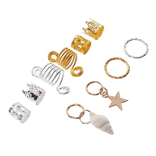 Beavorty 90stücke Haarmanschetten Aus Metall Dreadlock-ringe Haarringe Hohles Design Haarschmuck Für Frauen Und Männer von Beavorty