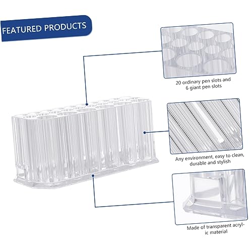 Beavorty Acryl Make-up-pinselhalter Slots Eyeliner Lip Liner Aufbewahrungsbox Kosmetik Organizer Display Fall Für Schminkpinsel Und Beautyartikel von Beavorty