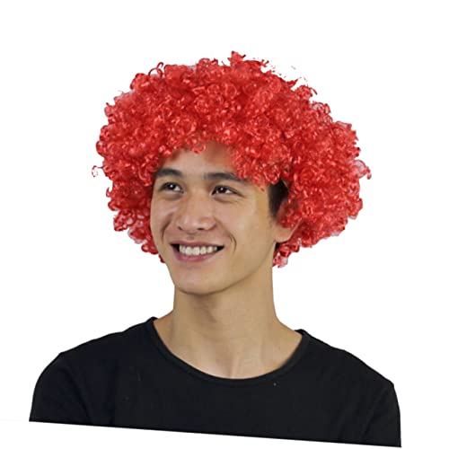 Beavorty Perücke Rot Haarperücke Für Maskerade Kostüm Halloween Cosplay Frisur Perückenhaar Echthaarperücke Perücken Für Erwachsene Junge Mädchen von Beavorty
