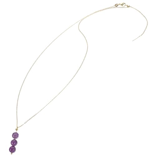 Beavorty Anhänger Halskette für Frauen Kette mit Amethyst Eleganter Schmuck für Besondere Anlässe Perfektes für Weihnachten oder Valentinstag von Beavorty