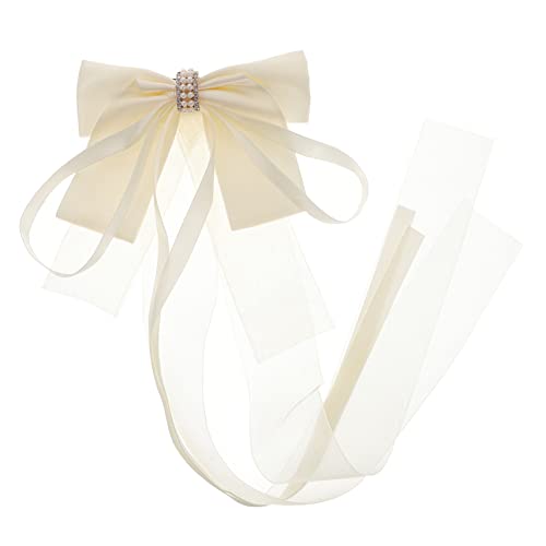 Beavorty Band Haarschleife Clip Bowknot Haarspange Damen Haarschleifen Braut Haarnadel Elegantes Accessoire von Beavorty