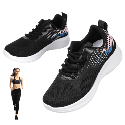 Beavorty Atmungsaktive Damen Sneaker mit Rutschfester Sohle Leichte Sportschuhe für Fitness Tennis und Laufen Bequeme Mesh Turnschuhe Modischer Freizeit und Trainingsschuh von Beavorty
