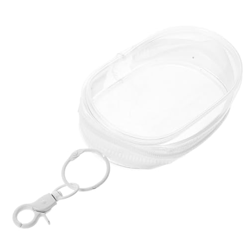 Beavorty Mini-geldbörse Aus Strapazierfähigem PVC Transparent Mit Reißverschluss Als Schlüsselanhänger Oder Armband-Tasche Für Reisen Zum Aufbewahren Von Karten Kabeln Und Kleinen von Beavorty