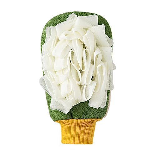 Beavorty Badehandschuhe mit Blumen einfache seife unparfümierte Seife Duftseife Seifenstücke Eisbäder exfoliating glove exfoliate gloves handtücher Körperwäscher Badewerkzeug Sport Green von Beavorty