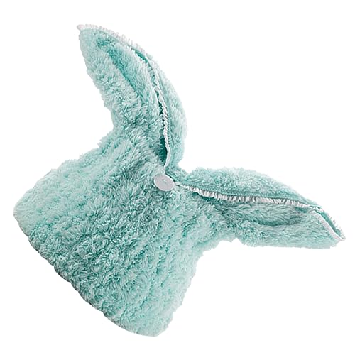 Beavorty Badekappe Verdicken Duschhaartuch Haar-turban-handtuch Mikrofaser Körpertücher Kinder Badetücher Haartrockentuch Aus Mikrofaser Badetuch Schnell Trocknende Kappe Duschhaube Green von Beavorty