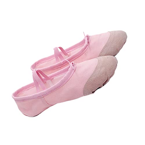 Beavorty Ballettschuhe Leicht Flexibel rutschfest mit Geteilten Sohlen für Junge Mädchen und Erwachsene Geeignet zum Yoga Tanzen Ballett Training von Beavorty