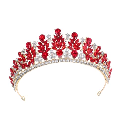 Beavorty Barock Brautkrone mit Strass Hochzeitstiaras für Damen Leichtes Komfortables Design Stilvolle Rote Prinzessin Kopfbedeckung für Hochzeiten Fotoshootings Festzüge Beavorty Barock Brautkrone mit Strass Hochzeitstiaras für Damen Leichtes Komfortables Design Stilvolle Rote Prinzessin Kopfbedeckung für Hochzeiten Fotoshootings Festzüge von Beavorty