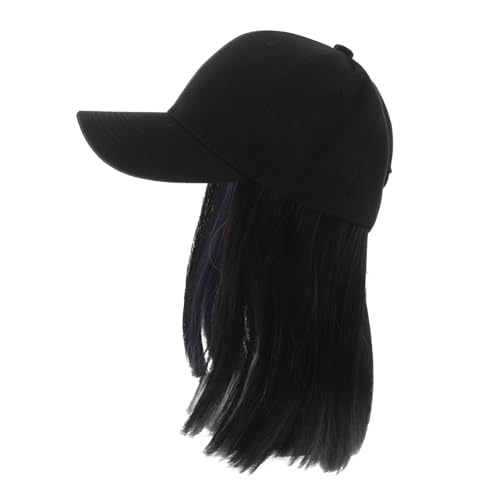 Beavorty Baseballkappe mit Haaren Verstellbare Damenmütze Modischer Hut für Verschiedene Anlässe mit Realistischen Haarsträhnen Bequeme von Beavorty