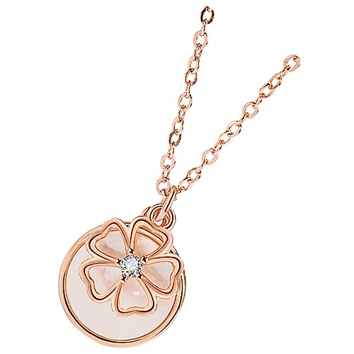 Beavorty Blütenanhänger Halskette für Damen Eleganter Schmuck Hochwertigem Perfektes zu Weihnachten Valentinstag oder Muttertag für Besondere Anlässe von Beavorty