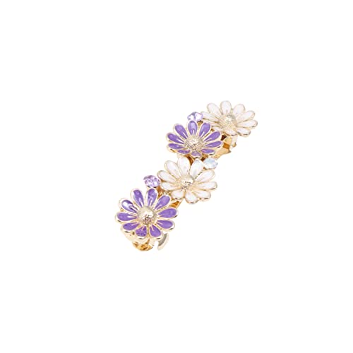 Beavorty Blumen-haarnadel Hochzeit Haarspange Braut Haarnadel Strass-blumen-haarfederclips Haarspangen Haarschmuck Mit Blumen Haarspange Vintage Violett Haarnadel Handbuch Damen von Beavorty