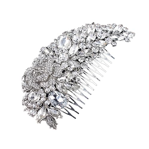 Beavorty Tiara Brauthaarkamm Frauen Haarspange Braut Haarkamm Frauen Haarnadel Damen Hochzeit von Beavorty