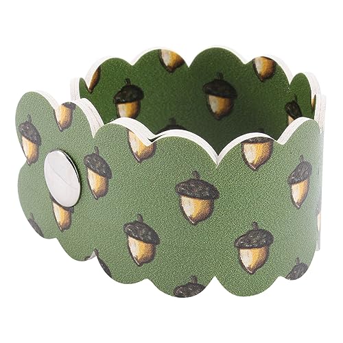 Beavorty Blumenmuster Armband für Damen Herren Handgefertigtes Geflochtenes Armband mit Kreativen Kürbismustern Verstellbar Punkigen Retro Look von Beavorty