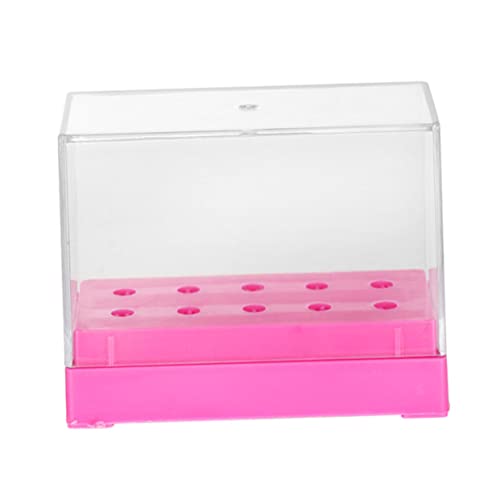 Beavorty Kasten Schleifkopf Aufbewahrungsbox Nägel Bohrer Poliermaschine Schleifkopf-finish-koffer Koffer Für Nagelbohrer Halter Für Nagelbohrer Organizer Für Nagelbohrer Maniküre Plastik von Beavorty