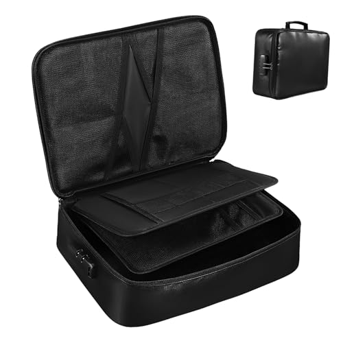 Beavorty Box wasserdichte Dokumententasche Ordnerhalter Multifunktional Für Schlüssel Tragbar Reise Persönlich Abschließbar Flüssigsilikon von Beavorty