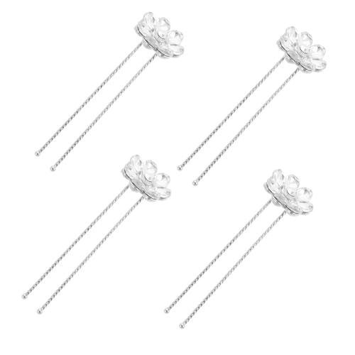 Beavorty Braut Haarklammern Mit Strass Blumenhaaraccessoires Für Damen U Förmige Haarnadeln Aus Elegantes Haarschmuck Für Hochzeiten Und Besondere Anlässe von Beavorty