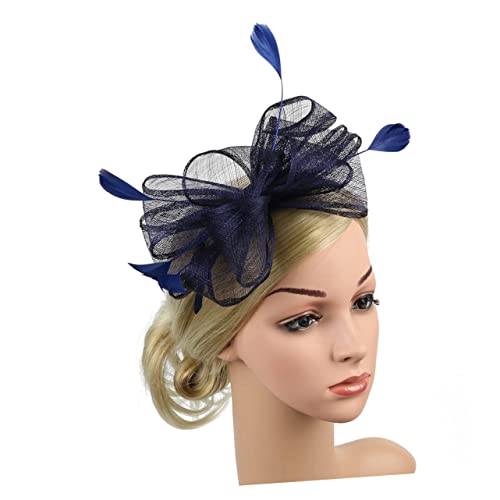 Beavorty Kopfbedeckungen Für Teepartys Fascinator-stirnband Stirnband Für Frauen Kopfbedeckung Für Damen Derby-mützen Für Damen 2022 Fascinator-hüte Für Damen Gaze Fräulein Haarschmuck von Beavorty