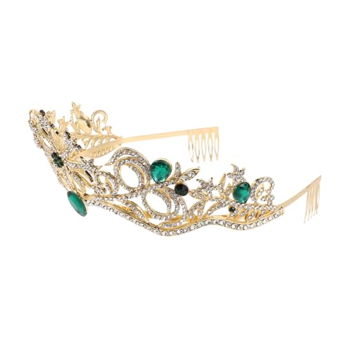 Beavorty Brautkrone Hochzeits Kopfbedeckung für Braut hochzeit kopfschmuck Brauthaarkostümzubehör Prinzessin Braut Tiara Geburtstagskönigin -Krone Legierung Strass von Beavorty