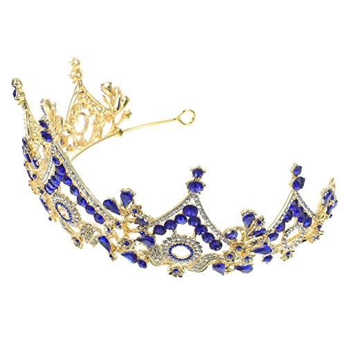 Beavorty Brautkrone aus Barocke Tiara mit Funkelnden Strasssteinen Haarschmuck Accessoire für Hochzeit Verlobung Ball und Besondere Anlässe Stilvolles Stirnband von Beavorty