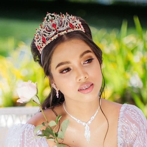 Beavorty Bridal Crown mit Funkelnden Kristallen Leichter und Sicherer Sitz Vielseitig für Hochzeit Geburtstag und Abschlussball Glamouröse Strass Tiara Haarschmuck für Braut und Festliche Beavorty Bridal Crown mit Funkelnden Kristallen Leichter und Sicherer Sitz Vielseitig für Hochzeit Geburtstag und Abschlussball Glamouröse Strass Tiara Haarschmuck für Braut und Festliche von Beavorty