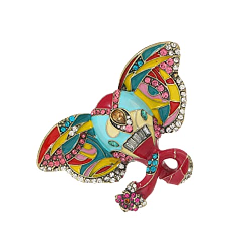 Beavorty Brosche Anstecknadel mit Strass Retro Tier Brosche für Frauen für Kleidung Taschen und Schals Hochwertigem Legierungsmaterial mit Sicherem Verschluss von Beavorty