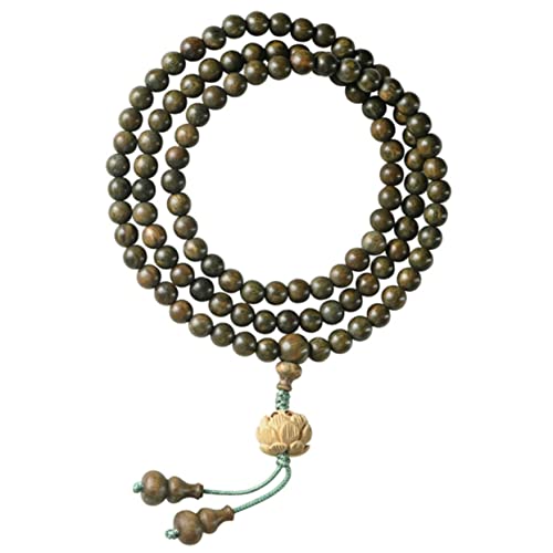 Beavorty Buddhistisches Rosenkranz-armband Mit Holzperlen Gebetsperlenarmband Perlen Armband Für Damen Und Herren Meditation Und Yoga von Beavorty