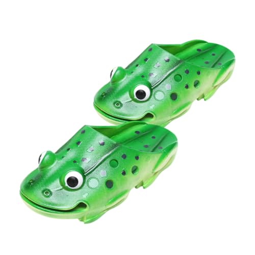 Beavorty Cartoon Hausschuhe Rutschfest Atmungsaktive Leichte Sommerslipper für Jungen und Mädchen Flexible Outdoor Badelatschen in Cyan Weiche Langlebige Kinderschuhe von Beavorty