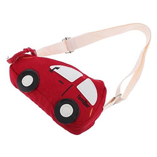 Beavorty Cartoon Schultertasche Für Junge Mädchen Liebevolle Umhängetasche Mit Rotem Auto-Motiv Leichte Und Strapazierfähige Tasche Für Schule Shopping Und Reisen Für Snacks Geld Und Kleine von Beavorty
