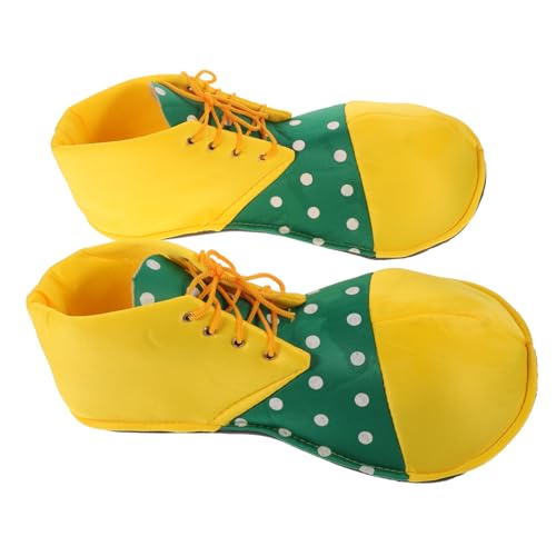 Beavorty Clown Schuhe Damen und Herren Durchschnittliche Verstellbar mit Schnürung Langlebig und Wiederverwendbar Bunte Bühnenkostüm Requisiten für Halloween Karneval Fest Partykostüm von Beavorty