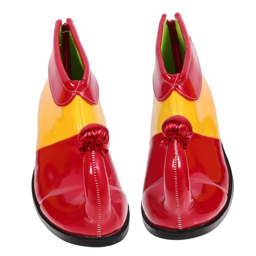 Beavorty Cosplay Clown Schuhe Bunte Kostüm Schuhe Verstellbar Schnürsenkel Lustige Karneval Party Accessoires Für Erwachsene Zufällige Farbe von Beavorty