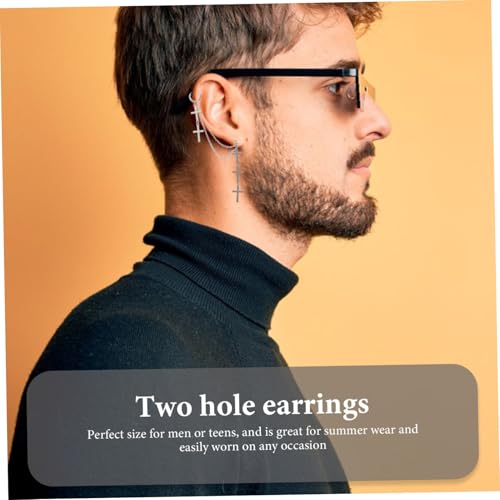 Beavorty Cross Ohrringe Herren Damen Ketten Ohrschmuck Party Hochzeit Alltag Alloy Langlebig Modisch Vielseitig Geeignet von Beavorty