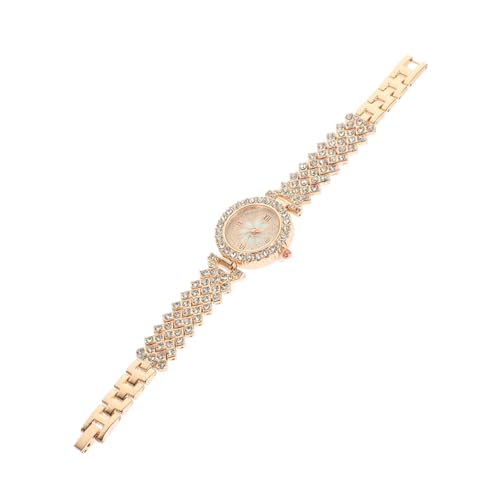 Beavorty Damen-Armbanduhr Mit Strassverzierung Verstellbare Uhr Für Freizeit Schule Und Partys Dekorative Uhr Mit Präziser Mechanik Und Filigranem Design von Beavorty