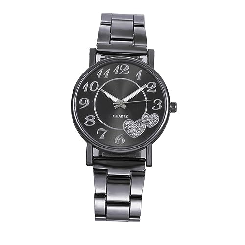 Beavorty Damen Armbanduhr mit Edelstahlband Quarzuhr im Modischen Design für Freizeit Besondere Anlässe Präzise Zeitmessung Kombinierbar von Beavorty