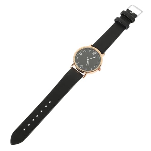 Beavorty Damen Armbanduhr Mit Lederarmband Modische Quarzlaufuhr Für Frauen Als Geburtstagsgeschenk Eleganter Stil Mit Großem Ziffernblatt Für Stilvolle Anlässe von Beavorty