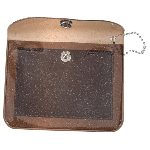 Beavorty Damen Geldbörse Transparente Münzgeldbörse mit Knopfverschluss Kompakte Kartenhalterin für Damen Einkaufen Arbeiten im Freien von Beavorty