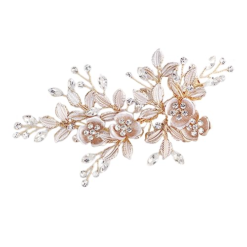 Beavorty Haarnadel Haarklammer Tiara Haarschmuck für die Braut Haarspangen für hochzeit Haarspangen für Frauen Haarspangen Europäisch und amerikanisch Kopfbedeckung Haare hoch Damen von Beavorty