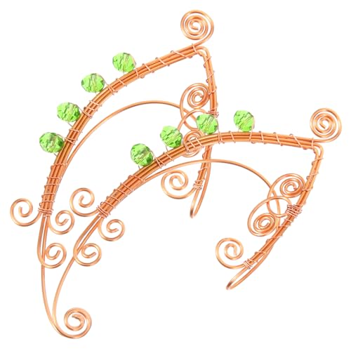 Beavorty Damen Ohrclips Ohrklemme Elfenohren Ohrschmuck Handgefertigt Ear für Mädchen und Frauen Ohrlöcher Filigrane Ohrringe für Besondere Anlässe von Beavorty