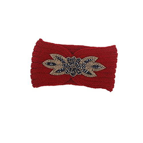 Beavorty Winterstirnbänder Für Frauenohren Gestricktes Stirnband Kopftuch Für Frauen Boho-stirnband Geflochtener Haargummi Haarschmuck Für Damen Geflochtene Haargummis Fräulein Schal Böhmen von Beavorty