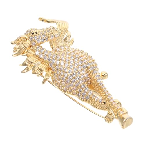 Beavorty Damenbrosche Chinesische Brosche Legierungsbrosche Strassbrosche Zubehör Frauen Brustnadel Strassbrosche Zubehör Broschennadel Für Frauen Strassnadel Golden von Beavorty