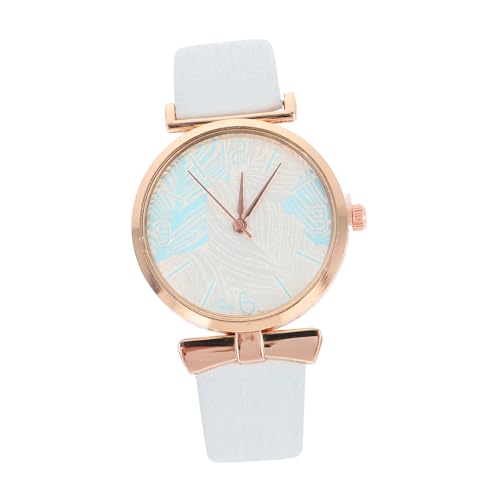 Beavorty Damenuhr betrachten zierlich Mädchen wählen Freizeituhr für Damen Modeuhren für Frauen Handgelenk Uhr armbanduhren Weibliche Uhren Kunstleder Blue von Beavorty