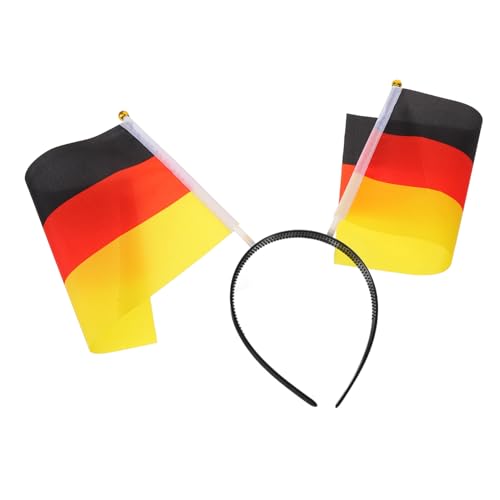 Beavorty Deutschland Fan Haarreif Verstellbar und Komfortabel mit Kräftigem Deutschlandflaggen design für Fußballspiele und Europameisterschaft Lebendige Cheerleader Kopfbedeckung für Fans von Beavorty