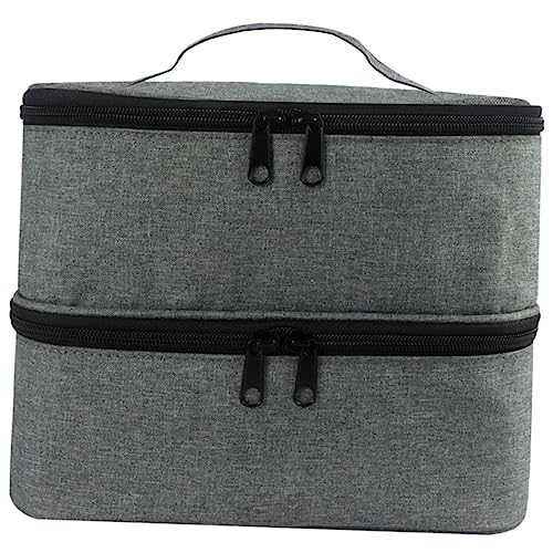 Beavorty Doppelte Aufbewahrungsbox Reise-Make-up-etui Tragbarer Kosmetikkoffer Make-up-Taschen Große Kosmetiktasche Nähorganisator Makeup Tasche Reisen Nylon Mädchen Aufbewahrungstasche von Beavorty