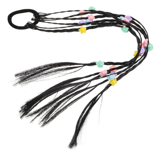 Beavorty Dreadlock-pferdeschwanz-stirnband Kopfschmuck Pferdeschwanz-verlängerung Geflochtene Haarverlängerungsperücke Kunsthaarverlängerung Geflochtene Perücke Für Mädchen Elastisches Seil von Beavorty