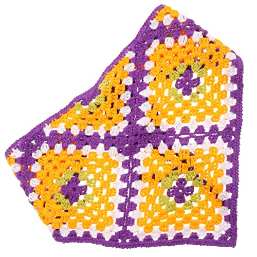 Dreieckiges Stirnband Damen Schal Stirnband Bandana Haarwickel Zum Waschen Des Gesichts Haarschal Blumenbandana Damenschal Frauenkleidung Violett Haarschmuck Stoff von Beavorty