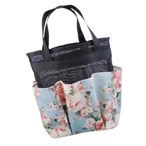 Beavorty Duschkorb Faltbar Bade-duschtasche Toilettenkorb Bade-Organizer Duschtasche wasserdichte Kosmetiktasche Für Shampoo Gesichtspflege Handtücher Badezusätze Blumenseife Reisen von Beavorty