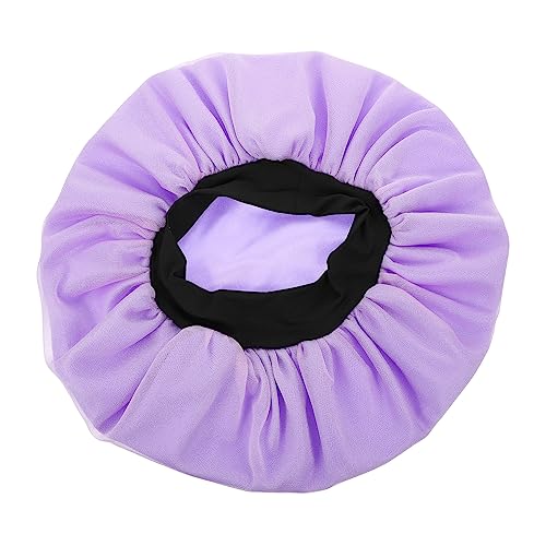 Beavorty Ice Silk Mesh Nachtmütze Seidenhaube Haarnetz Nip Tuck Gefütterte Hauben Für Lockiges Zopfhaar Haarhaube Für Den Haushalt Satin Bonnet Damen Elastisch Innensatin Violett Satin- von Beavorty