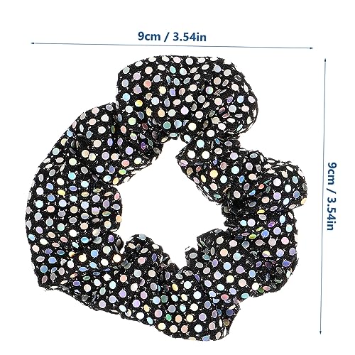 Beavorty Elastisches Haargummi mit Pailletten und Stoff Leichter Haarschmuck für Damen Modischer Haarklammer Geeignet für Mittellanges Langes Haar Vielseitig für Sport Alltag und Party von Beavorty