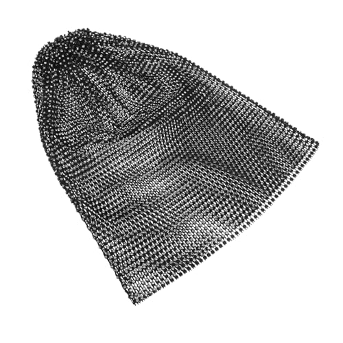 Beavorty Elastisches Netz Kopftuch Party Kopftücher Kopfbedeckungen Haarbänder Damen Netz Stirnband Elastisches Netz Kopfstück Party Haarschmuck Silvester Stirnbänder Strass von Beavorty